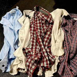 Lot of 5Boys button down dress shirts size 4